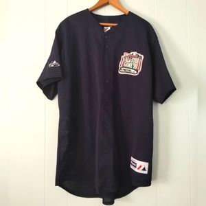 Vintage All Star Game 99 Jersey MLB American US Navy Blue 1999